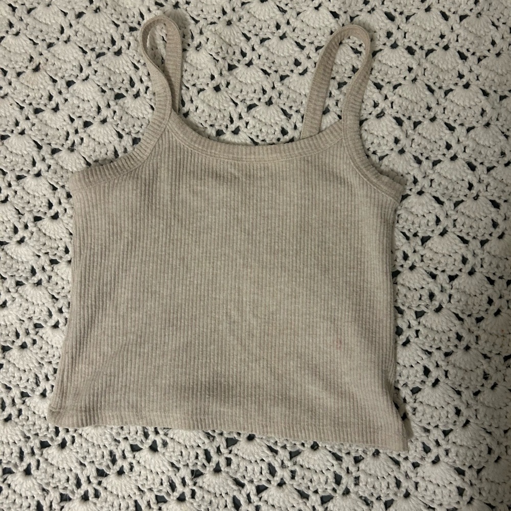 Universal Thread Ribbed Knit Cami Tank - Oatmeal